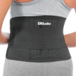 Muller Adjustable Back Brace, Unisex, One Size Fits Most- Black