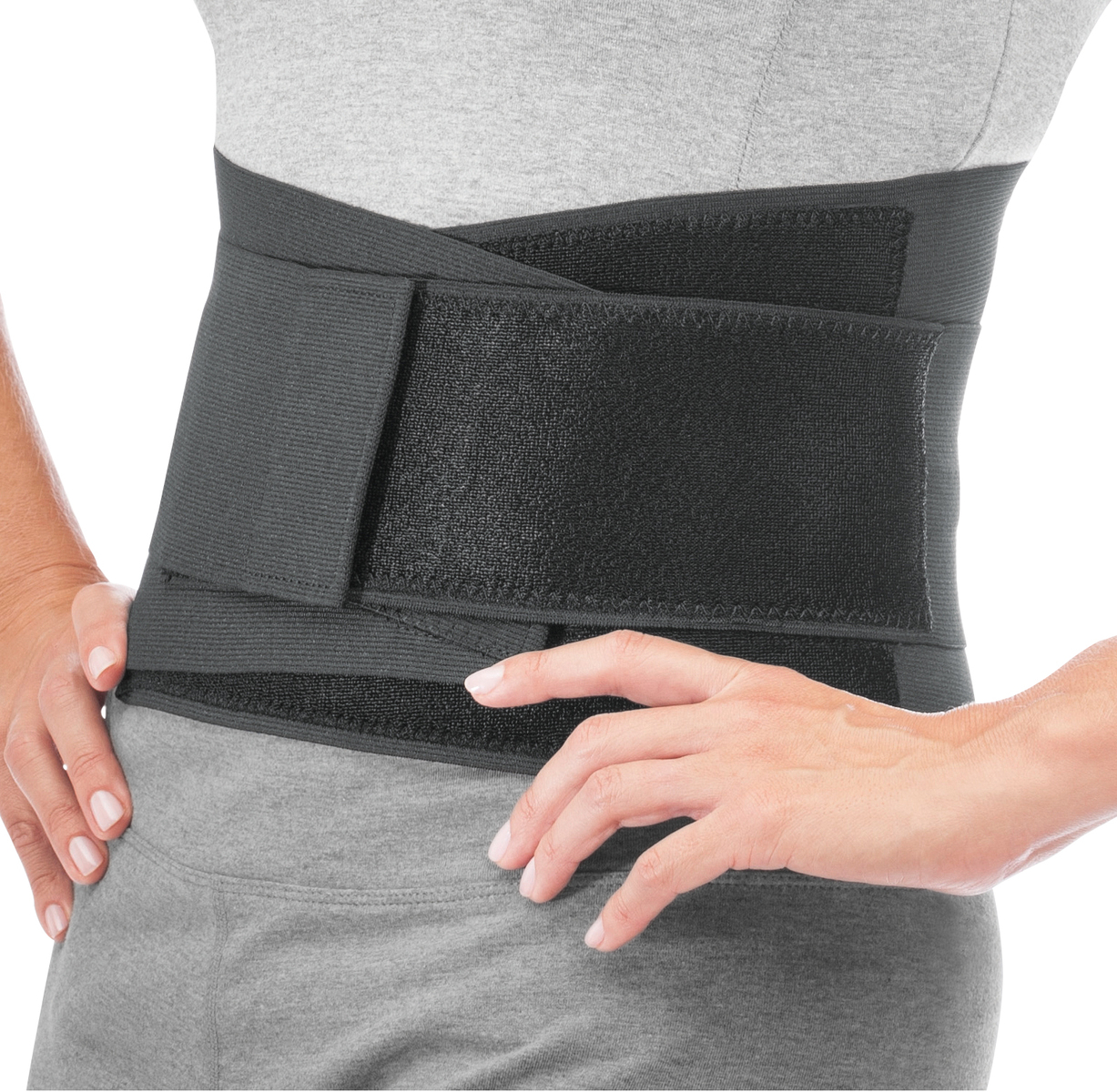 Muller Adjustable Back Brace, Unisex, One Size Fits Most- Black - Image 4