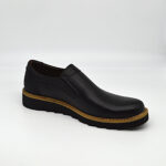 Plain Toe Quarter Brogue Chunky Zigzag Sole Gentlemen's Casual Loafers