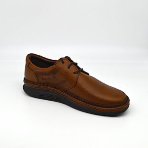 Plain Round Toe Semi Rocker Sole Gentlemen's Casual Derby
