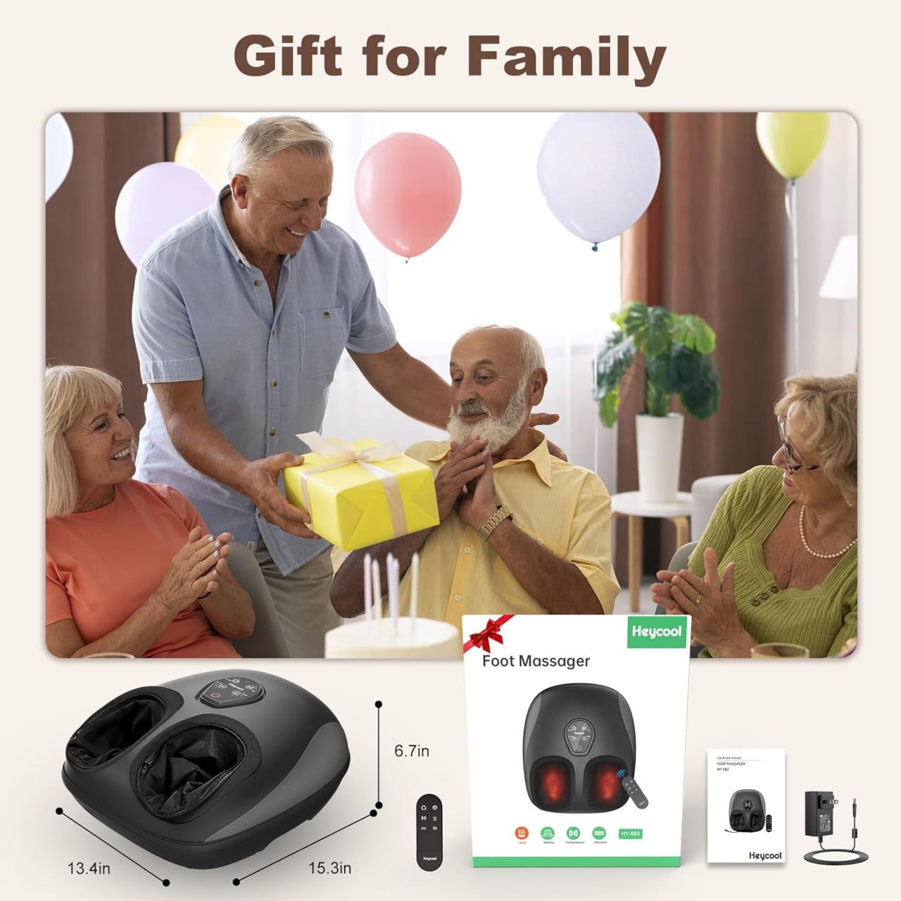 Foot and Calf Massager with Heat - Image 4