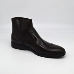 Cap-Toe Side Zip Gentlemen's Ankle Boots